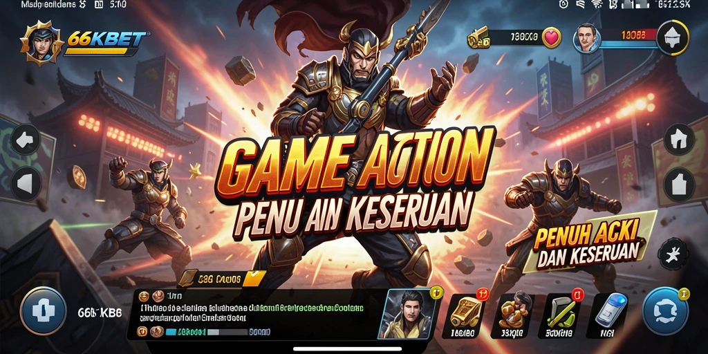 Tampilan gameplay seru dan mendebarkan dari 66KBET.