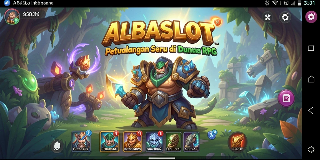 Tampilan gameplay RPG ALBASLOT yang seru dan menarik.