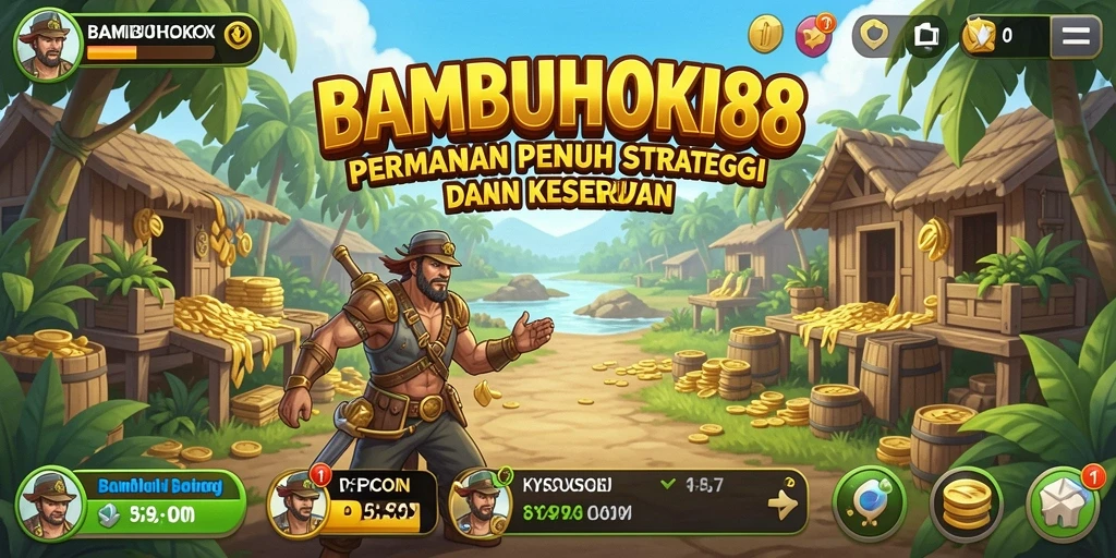 Tampilan gameplay <strong>BAMBUHOKI88</strong> yang mengasyikkan dan penuh strategi.