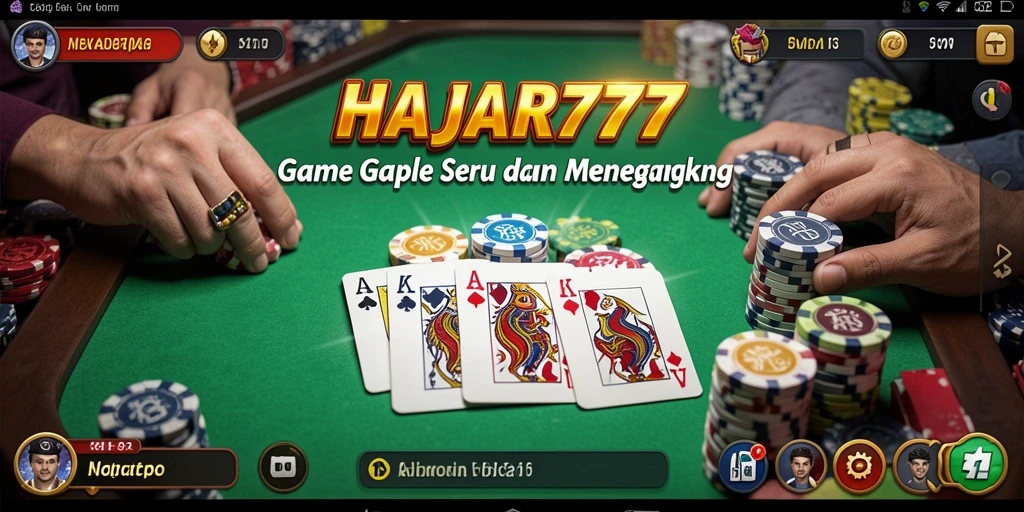 Tampilan permainan Gaple yang menarik dan dinamis.