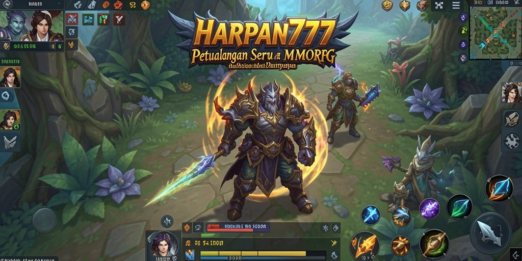 Tampilan gameplay seru dari HARAPAN777 di dunia MMORPG.