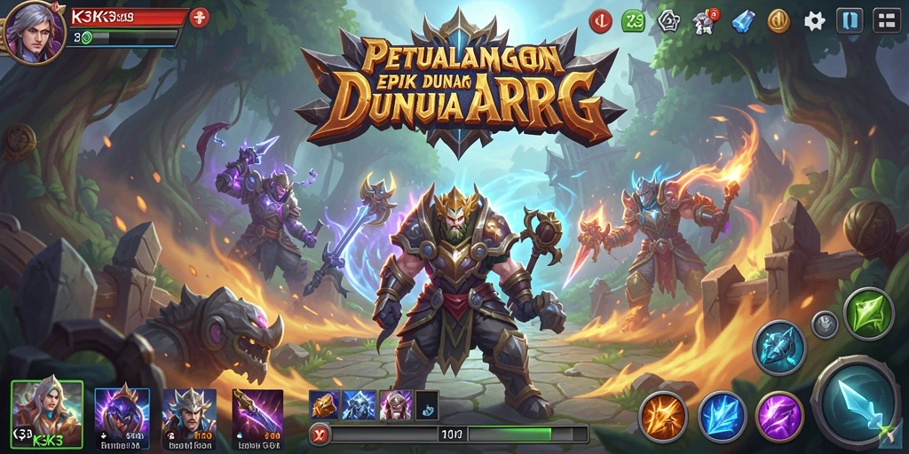 Screenshot menunjukkan aksi pertarungan mendebarkan dalam K3K3.