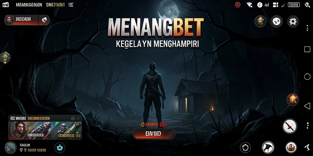 Screenshot gameplay MENANGBET menampilkan suasana horor yang mendalam.