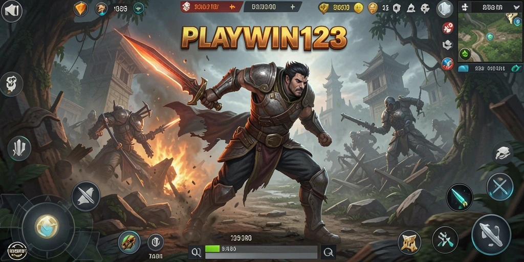 Screenshot utama dari gameplay menegangkan di PLAYWIN123.