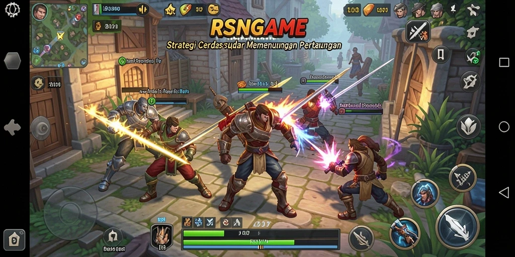 Tampilan gameplay RSNGAME yang menantang dan strategis.