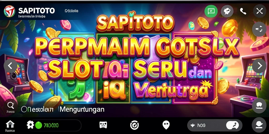 Screenshot gameplay SAPITOTO menampilkan keseruan permainan Slot yang mendebarkan.