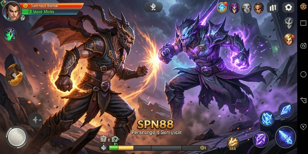 Tampilan menarik dari aksi pertarungan dalam SPN88.